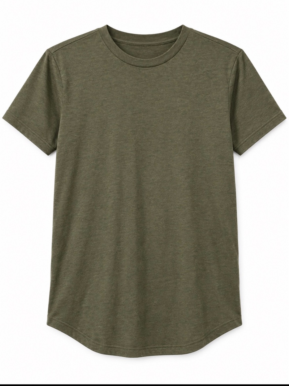H&M Classic Olive Crewneck T-Shirt - Men's